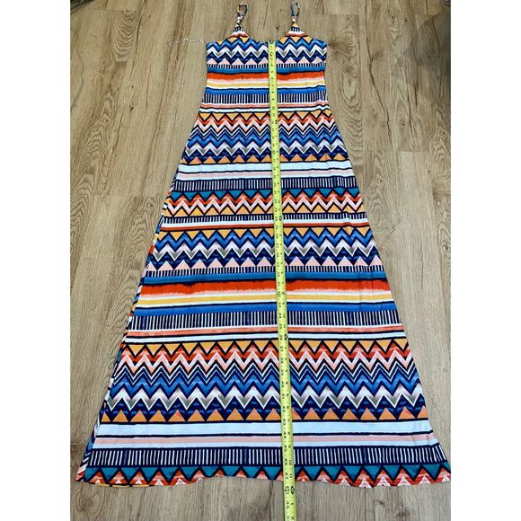 Women’s Love Medium Maxi Dress Color Block - Picture 1 of 9